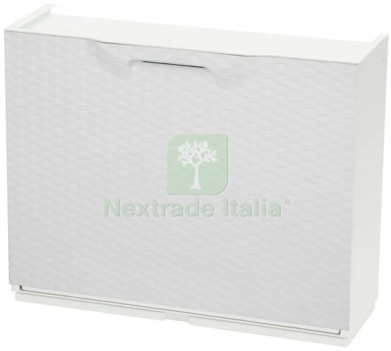 7PZ Modulo Scarpiera CM 51X17,3X41H Rattan Bianco — Arredo — rif. FERX.83534 7PZ Modulo Scarpiera CM 51X17,3X41H Rattan Bianco — Arredo — rif. FERX.83534