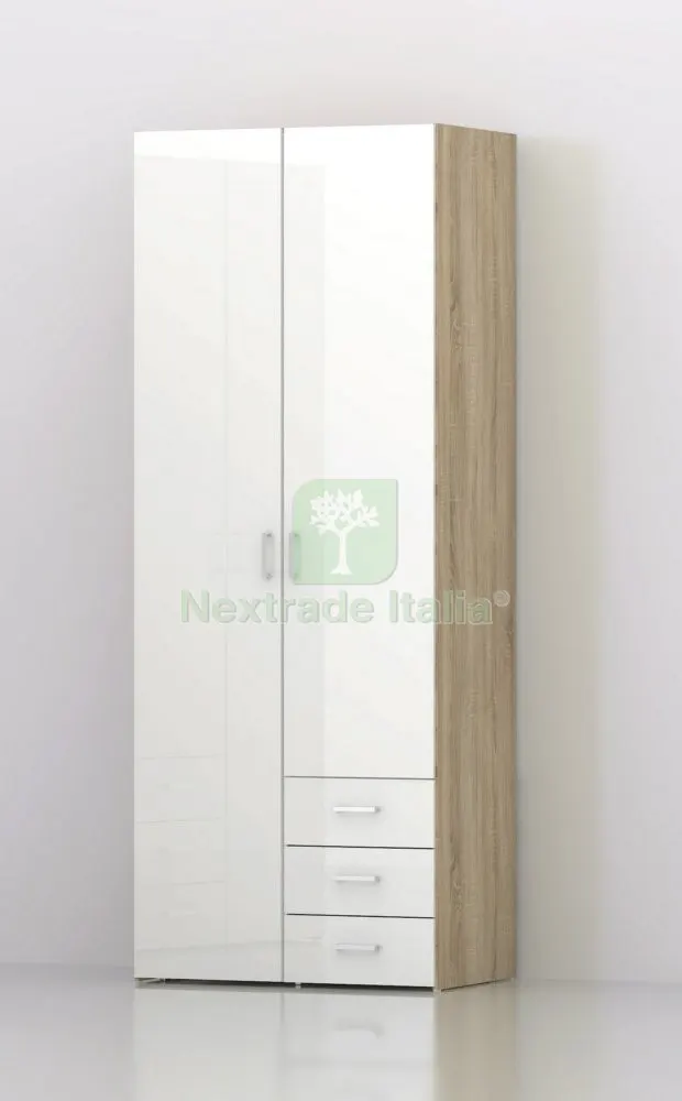 Kit Armadio 2ANTE 3 Cassetti CM 77,8X49,5X200,4 70425AK/UU — Arredo — rif. FERX.83583 Kit Armadio 2ANTE 3 Cassetti CM 77,8X49,5X200,4 70425AK/UU — Arredo — rif. FERX.83583