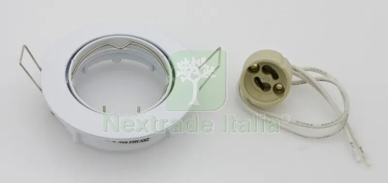 5PZ Faretti da Incasso Fisso x LED GU10 Bianco — Illuminazione — rif. FERX.83807 5PZ Faretti da Incasso Fisso x LED GU10 Bianco — Illuminazione — rif. FERX.83807