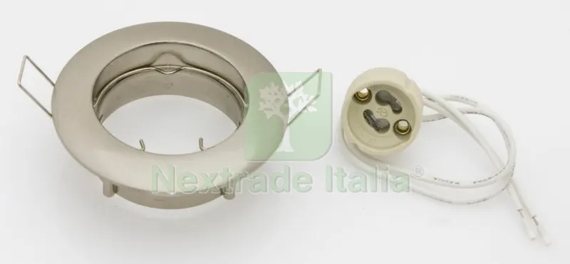 5PZ Faretti da Incasso Fisso x LED GU10 Nikel SAT — Illuminazione — rif. FERX.83810 5PZ Faretti da Incasso Fisso x LED GU10 Nikel SAT — Illuminazione — rif. FERX.83810