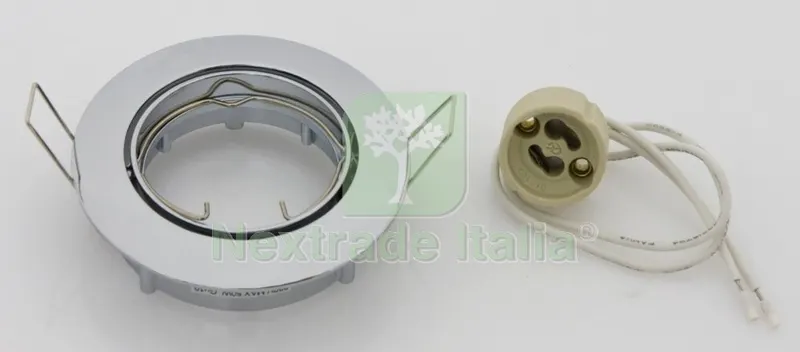 5PZ Faretti da Incasso Orientabile x LED GU10 Cromo — Illuminazione — rif. FERX.83842 5PZ Faretti da Incasso Orientabile x LED GU10 Cromo — Illuminazione — rif. FERX.83842