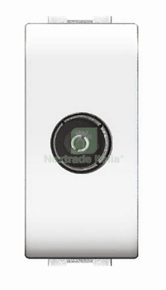 12PZ LIFE ART. 4048/1WH PRESA COASSIALE TV DIRETTA BIANCA — Interruttori e prese — rif. FERX.84019