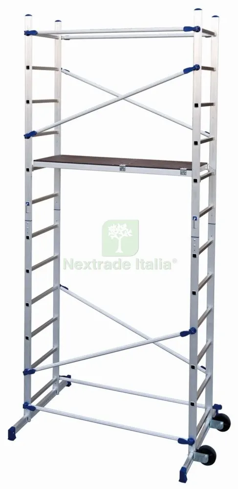 Ponteggio Alluminio "clic" CM 58X156X365H — Scale e ponteggi — rif. FERX.84046 Ponteggio Alluminio "clic" CM 58X156X365H — Scale e ponteggi — rif. FERX.84046
