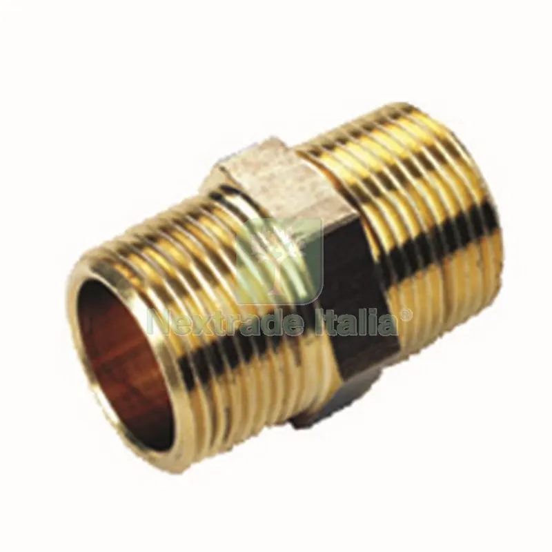5PZ IDRAULICA VITI DOPPIE ART. 280 GR.1 IN OTTONE GIALLO — Viti — rif. FERX.84086 5PZ IDRAULICA VITI DOPPIE ART. 280 GR.1 IN OTTONE GIALLO — Viti — rif. FERX.84086