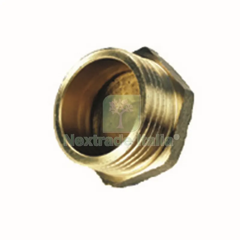 10PZ IDRAULICA TAPPO MASCHIO ART. 292 GR.3/8 IN OTTONE GIALLO — Tubi e raccordi — rif. FERX.84088
