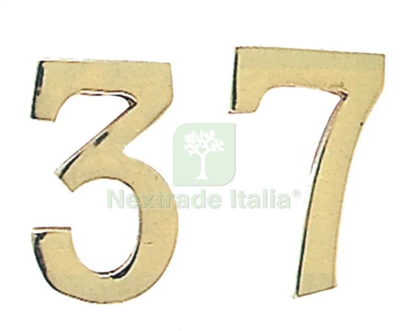 BLISTER NUMERO CIVICO IN OTTONE "9" MM.100 — Ferramenta porte e finestre — rif. FERX.84308