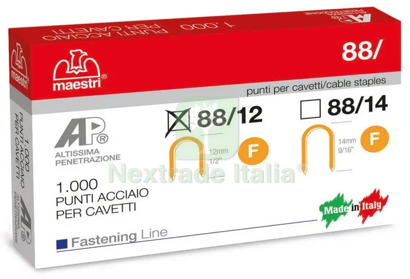 MAESTRI PUNTI ART. 88/12 (PZ.1000) — Chiodi e graffe — rif. FERX.8457