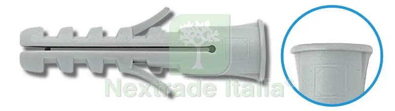 SCATOLA TASSELLO CON BORDO 10 MM 50 PZ — Tasselli e ancoraggi — rif. FERX.8466 SCATOLA TASSELLO CON BORDO 10 MM 50 PZ — Tasselli e ancoraggi — rif. FERX.8466