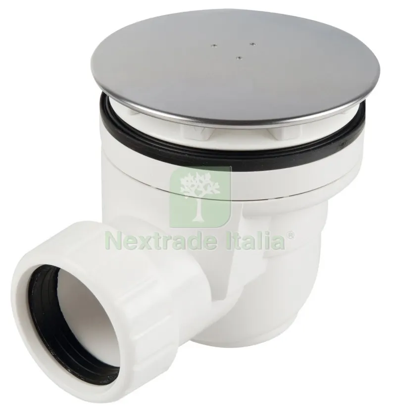 PILETTA DOCCIA SIFOIDE DIAMETRO MM. 60 CON COPERCHIO INOX. MM. 90 — Scarichi e sifoni — rif. FERX.8486 PILETTA DOCCIA SIFOIDE DIAMETRO MM. 60 CON COPERCHIO INOX. MM. 90 — Scarichi e sifoni — rif. FERX.8486