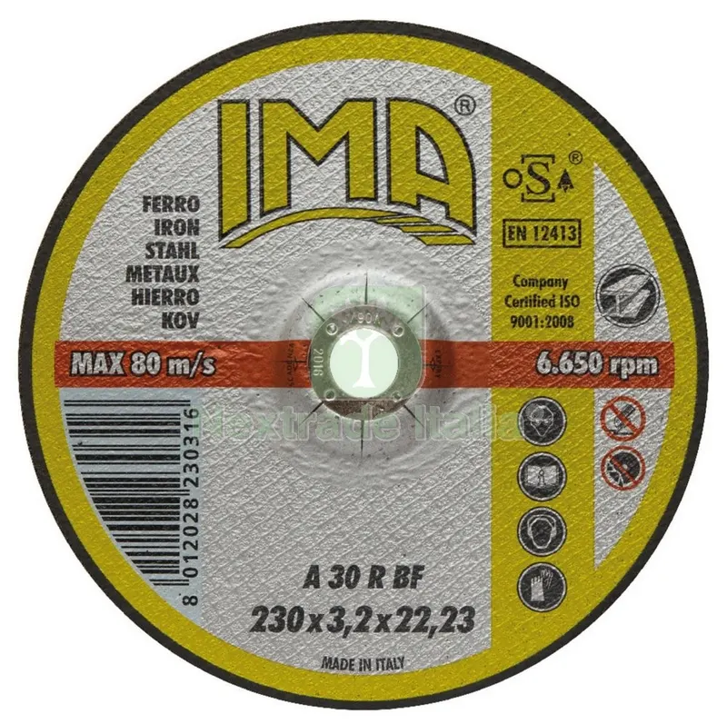 50PZ DISCO PER FERRO IMA DIAMETRO 230X3,2 — Punte, frese e dischi — rif. FERX.8489 50PZ DISCO PER FERRO IMA DIAMETRO 230X3,2 — Punte, frese e dischi — rif. FERX.8489