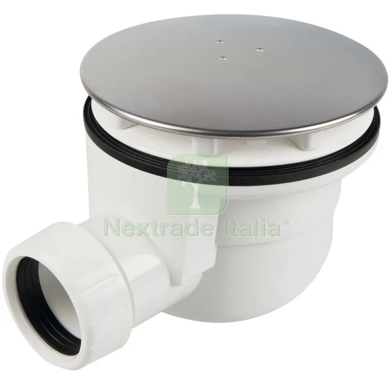 PILETTA DOCCIA SIFOIDE DIAMETRO MM. 90 CON COPERCHIO INOX. MM. 120 — Scarichi e sifoni — rif. FERX.8567