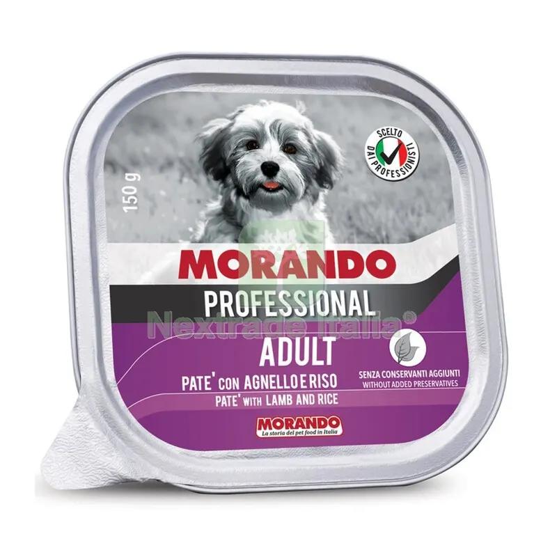 22PZ MORANDO CANE VSC. GR.150 PATE AGNELLO E RISO — Cani — rif. FERX.85685 22PZ MORANDO CANE VSC. GR.150 PATE AGNELLO E RISO — Cani — rif. FERX.85685