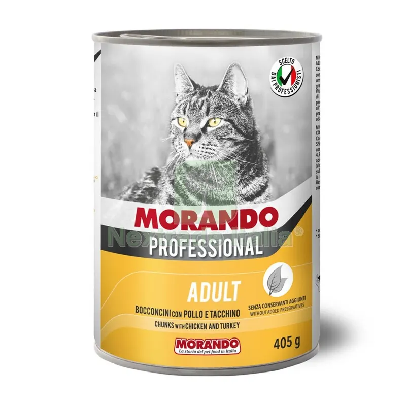 24PZ MORANDO GATTO LT. GR.405 BOCCONCINI POLLO E TACCHINO — Gatti — rif. FERX.85693