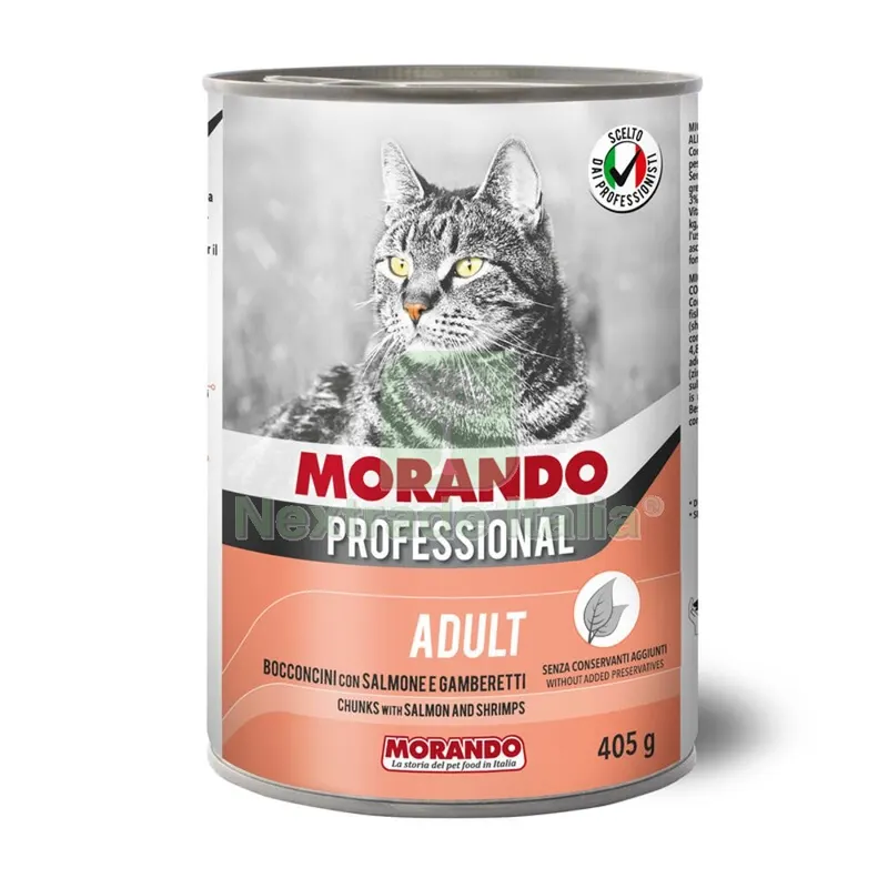 24PZ MORANDO GATTO LT. GR.405 BOCCONCINI GAMBERETTI E SALMONE — Gatti — rif. FERX.85695