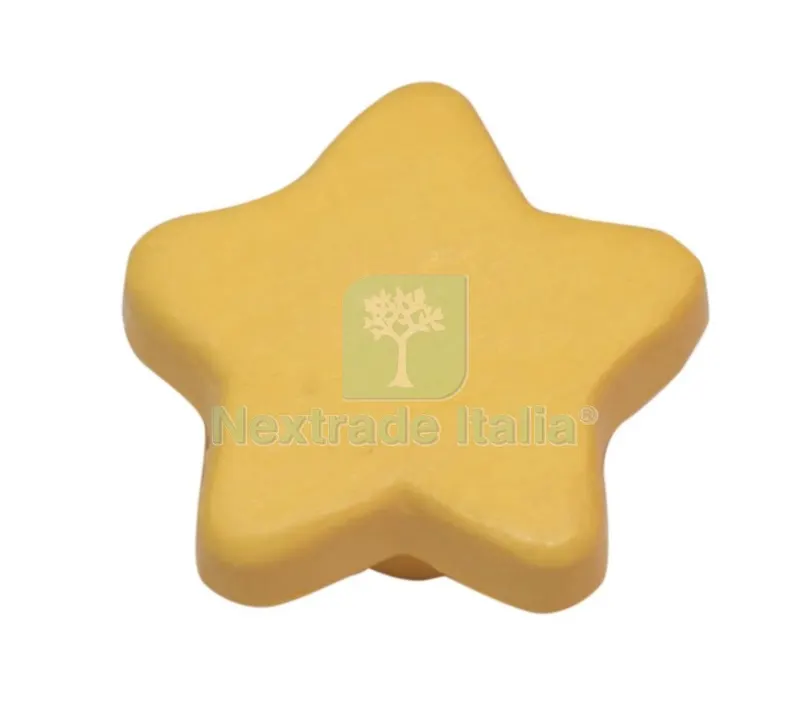 6BLISTER Blister Pomoli x Mobili E59440 Stella GIALLA(PZ.2) — Maniglie e pomelli — rif. FERX.85712