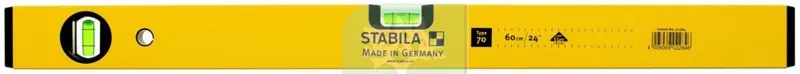LIVELLA A 2 BOLLE STABILA ART.70 60 CM — Misurazione e taglio manuale — rif. FERX.8574 LIVELLA A 2 BOLLE STABILA ART.70 60 CM — Misurazione e taglio manuale — rif. FERX.8574
