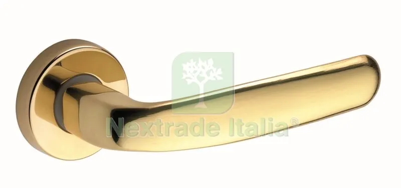 2PZ MANIGLIA "EASY" CON ROSETTA INNOX BRASS — Maniglie e pomelli — rif. FERX.8582