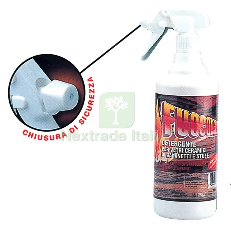12PZ PULITORE PER VETRI STUFE E CAMINI FUOCOBELLO 750ML — Abrasivi e mole — rif. FERX.8587 12PZ PULITORE PER VETRI STUFE E CAMINI FUOCOBELLO 750ML — Abrasivi e mole — rif. FERX.8587