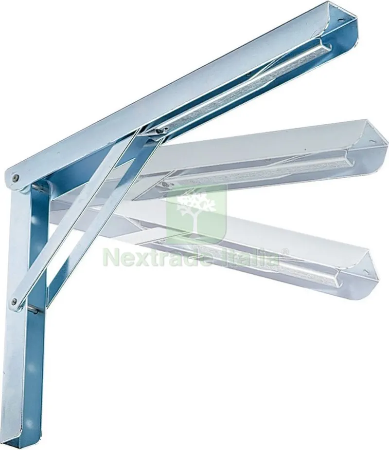 4PZ Reggimensola 4 Posizioni Peso KG.200 in Acciaio Zincato CM.30 — Ferramenta per legno e mobili — rif. FERX.8600 4PZ Reggimensola 4 Posizioni Peso KG.200 in Acciaio Zincato CM.30 — Ferramenta per legno e mobili — rif. FERX.8600