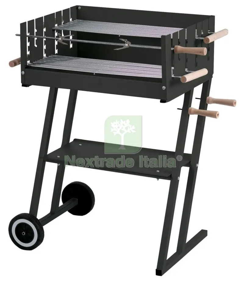 Barbecue in Acciaio "steak House" CM 60X45X90H — Tempo libero outdoor — rif. FERX.861