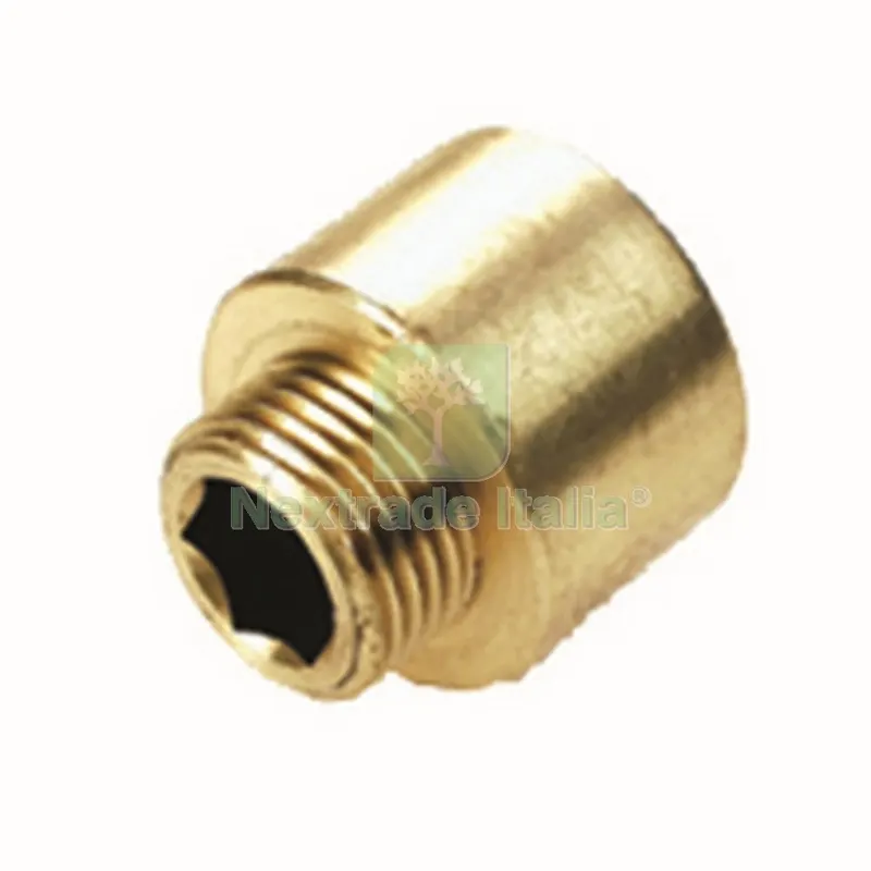 10PZ IDRAULICA PROLUNGA RIDOTTA ART. 246 GR.1X3/4 IN OTTONE GIALLO — Interruttori e prese — rif. FERX.86259