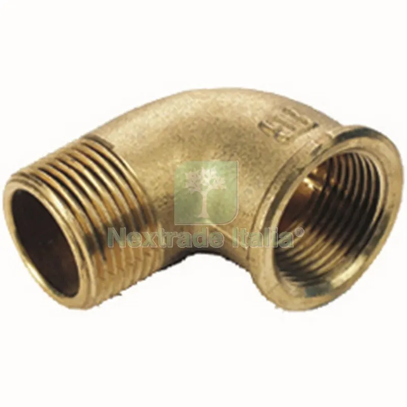 5PZ IDRAULICA GOMITO MASCHIO FEMMINA GR.3/4 IN OTTONE GIALLO — Tubi e raccordi — rif. FERX.86266