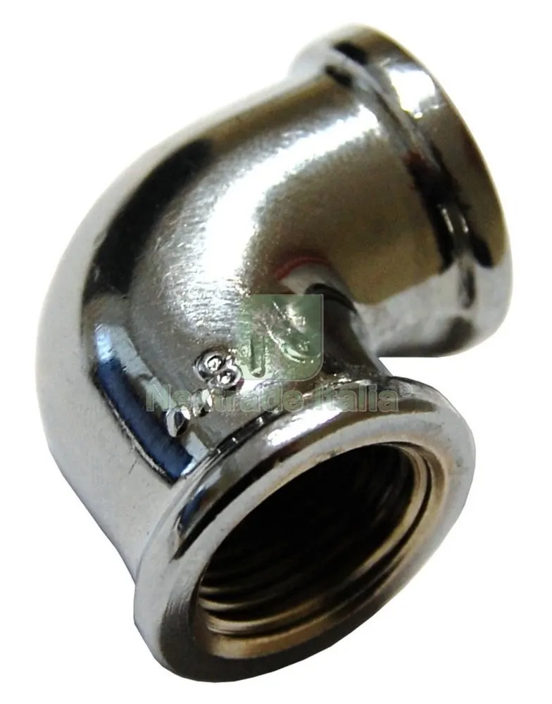10PZ IDRAULICA GOMITO FEMMINA FEMMINA OTTONE CROMATO GR.1/2 — Tubi e raccordi — rif. FERX.86282 10PZ IDRAULICA GOMITO FEMMINA FEMMINA OTTONE CROMATO GR.1/2 — Tubi e raccordi — rif. FERX.86282