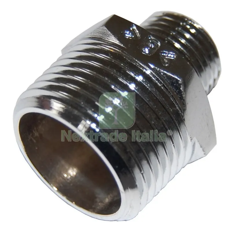 10PZ IDRAULICA VITI RIDOTTA ART. 245 OTTONE CROMATO GR.3/4X1/2 — Viti — rif. FERX.86286