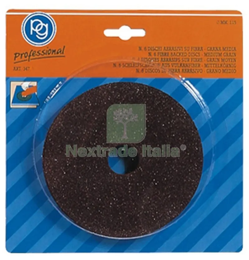 POGGI ART. 347.00 6 DISCHI FIBRA DIAMETRO 115 GR.36 — Punte, frese e dischi — rif. FERX.86292 POGGI ART. 347.00 6 DISCHI FIBRA DIAMETRO 115 GR.36 — Punte, frese e dischi — rif. FERX.86292