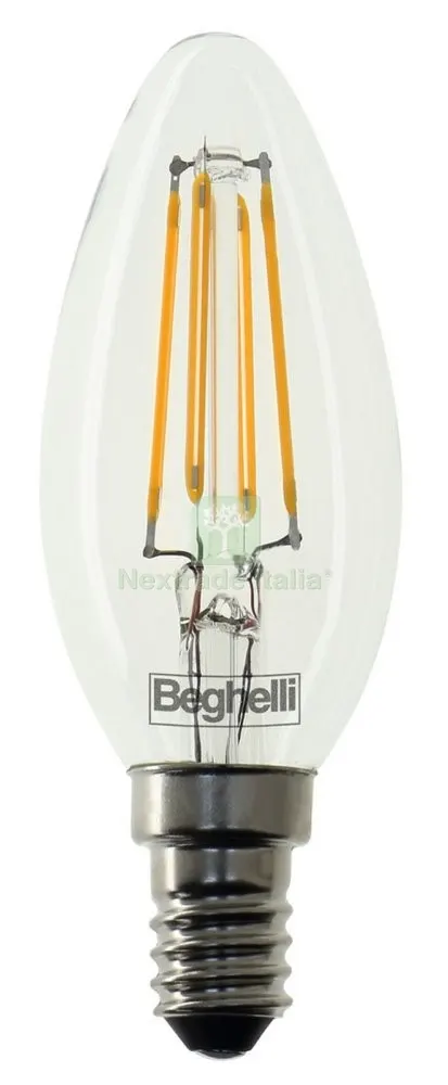 10PZ Beghelli Zafiro LED 56407 Oliva E14 W4 — Illuminazione — rif. FERX.86323