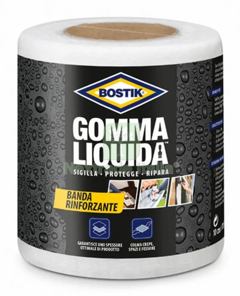 6PZ BOSTIK GOMMA LIQUIDA BANDA RINFORZANTE 10CMX10M — Adesivi e sigillanti — rif. FERX.86345 6PZ BOSTIK GOMMA LIQUIDA BANDA RINFORZANTE 10CMX10M — Adesivi e sigillanti — rif. FERX.86345