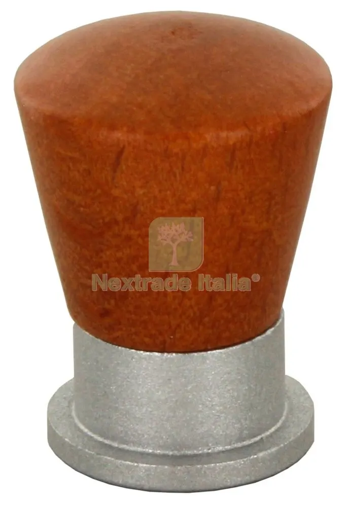 25PZ Pomolo Conico Legno/Ottone 745A MM.19 Ciliegio — Maniglie e pomelli — rif. FERX.8644 25PZ Pomolo Conico Legno/Ottone 745A MM.19 Ciliegio — Maniglie e pomelli — rif. FERX.8644