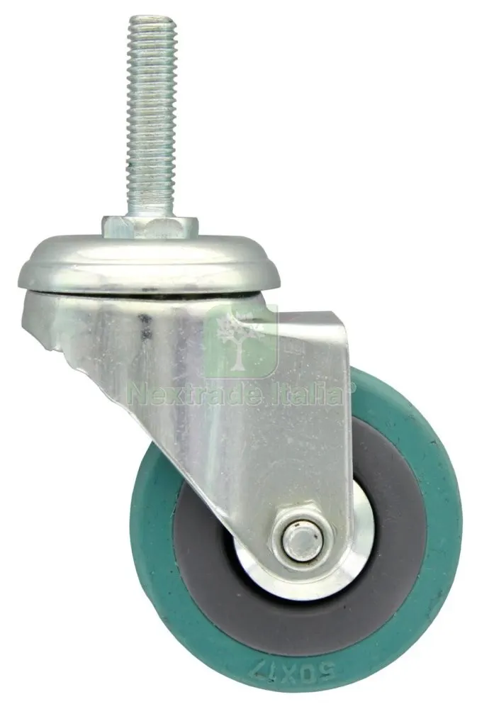 4BLISTER BL Ruota Gommata con Perno 50 MM da 2 PZ — Ferramenta per legno e mobili — rif. FERX.86458 4BLISTER BL Ruota Gommata con Perno 50 MM da 2 PZ — Ferramenta per legno e mobili — rif. FERX.86458