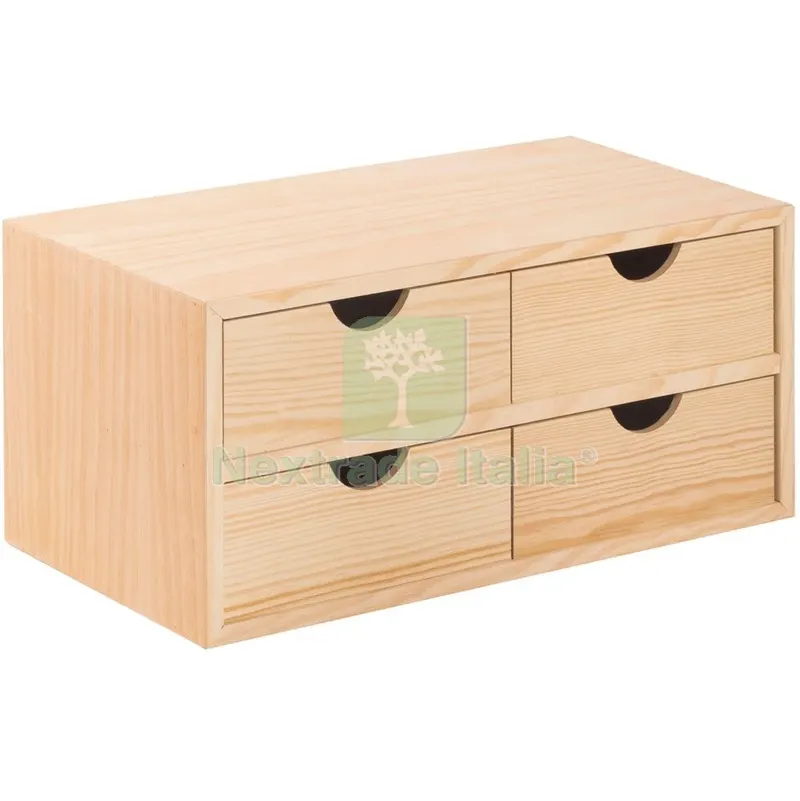 2PZ CASSETTIERA MINI 4 CASSETTI CM.40X20X18,5 — Arredo — rif. FERX.8712 2PZ CASSETTIERA MINI 4 CASSETTI CM.40X20X18,5 — Arredo — rif. FERX.8712