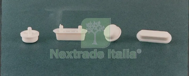 5BLISTER BL PARACOLPI RETTANGOLARI SEDILI WC 43X15 MM 8 PZ — Scarichi e sifoni — rif. FERX.87294
