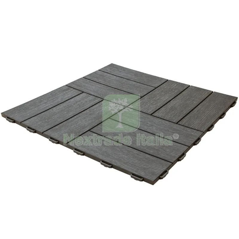14PZ PAVIMENTO IN PP CM.56X56 EFFETTO LEGNO P56PQMS — Staccionate e steccati — rif. FERX.88