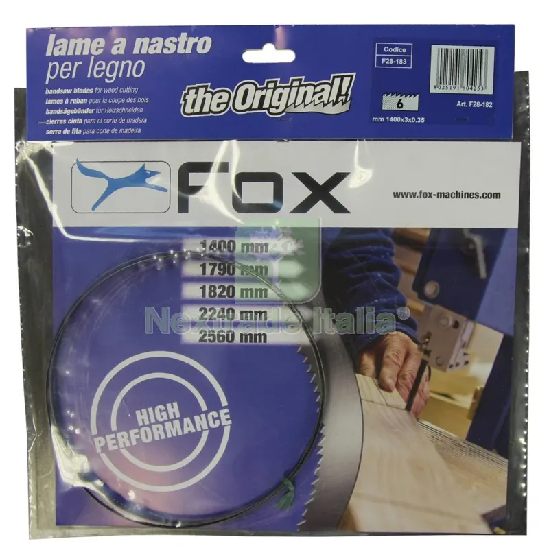 NASTRO RICAMBIO MM.3 X FOX F28-182 — Smerigliatrici e seghe — rif. FERX.8810 NASTRO RICAMBIO MM.3 X FOX F28-182 — Smerigliatrici e seghe — rif. FERX.8810