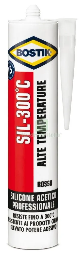 12PZ BOSTIK SILICONE ALTE TEMPERATURE SIL 300 CART. 300 ML — Adesivi e sigillanti — rif. FERX.88944 12PZ BOSTIK SILICONE ALTE TEMPERATURE SIL 300 CART. 300 ML — Adesivi e sigillanti — rif. FERX.88944