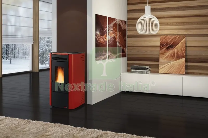 Stufa Pellet 7 KW Ketty EVO 2.0 Bordeaux — Stufe e camini — rif. FERX.88946 Stufa Pellet 7 KW Ketty EVO 2.0 Bordeaux — Stufe e camini — rif. FERX.88946