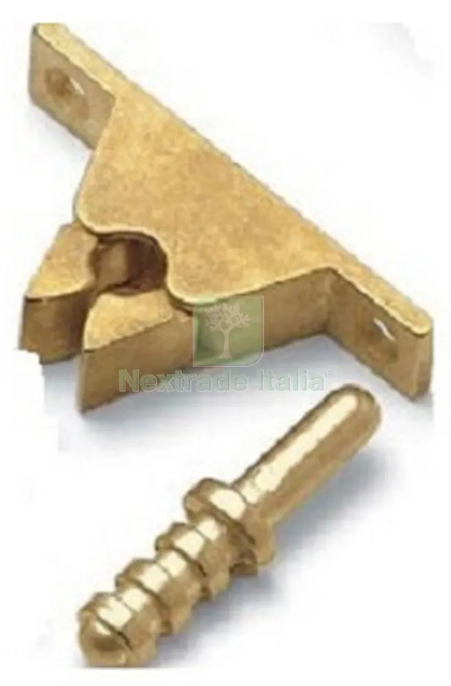 50PZ FERMAPORTE OTTONATO A PINZA — Pinze e tronchesi — rif. FERX.8903