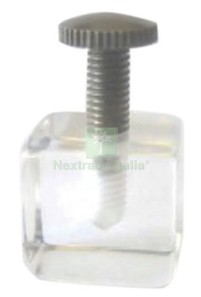Blister Reggipiani Plexiglass a Cubo 20X20 (PZ.4) — Ferramenta per legno e mobili — rif. FERX.89170 Blister Reggipiani Plexiglass a Cubo 20X20 (PZ.4) — Ferramenta per legno e mobili — rif. FERX.89170