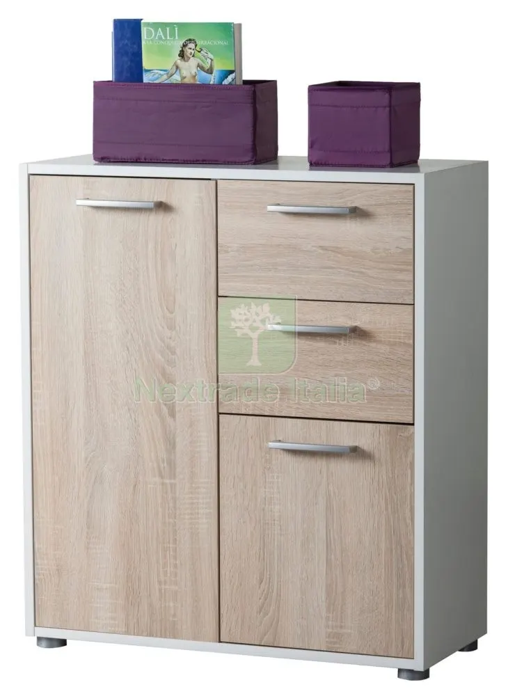 Kit Cassettiera 2 Ante + 2 Cassetti CM 70X30X80H — Arredo — rif. FERX.89767