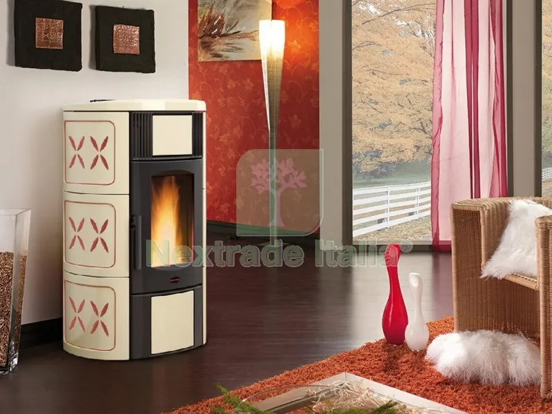 Stufa Pellet 20 KW Iside Idro 2.0 Ceramica Ametist — Stufe e camini — rif. FERX.89776