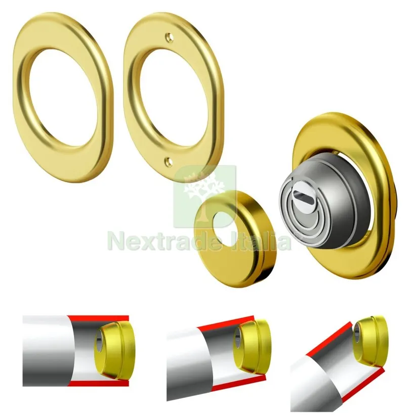 PROTECTOR SFERIK BDS68 ORO LUCIDO PER SERRATURA ATRA — Serrature e cilindri — rif. FERX.89841