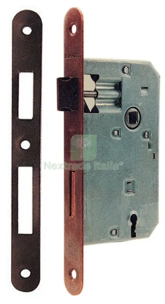 6BLISTER BLISTER PATENT SERRATURA Q.8/90 OTTONATA 50 B.TONDO — Serrature e cilindri — rif. FERX.89848