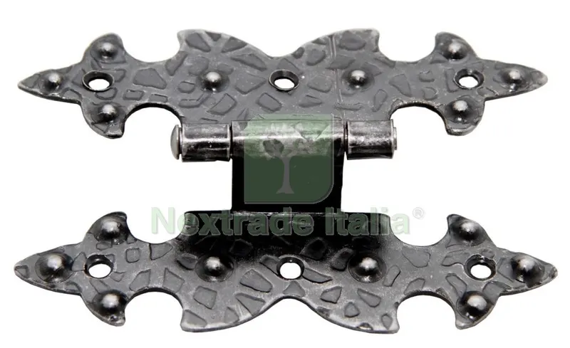 10PZ Cerniera Ferro Battuto con Collo 12 ART. 315/A MM 110X75 — Cerniere e cardini — rif. FERX.89999 10PZ Cerniera Ferro Battuto con Collo 12 ART. 315/A MM 110X75 — Cerniere e cardini — rif. FERX.89999