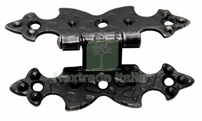 20PZ Cerniera Ferro Battuto con Collo 12 ART. 315/C MM 70X45 — Cerniere e cardini — rif. FERX.90001