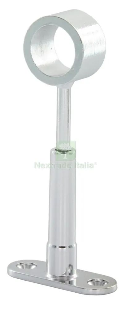 24PZ REGGITUBO CENTRALE REGOLABILE X TUBO TONDO CROMATO MM.25 — Tubi e raccordi — rif. FERX.90014
