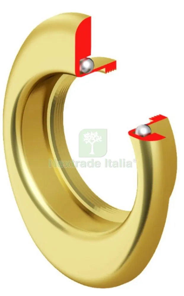 Protector Mostrina Blindata A2001 XBD/MRM PVD Oro Lucido — Maniglie e pomelli — rif. FERX.9014