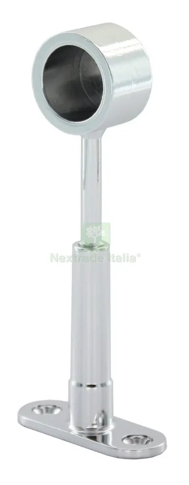 24PZ REGGITUBO FINALE REGOLABILE X TUBO TONDO CROMATO MM.25 — Tubi e raccordi — rif. FERX.90164